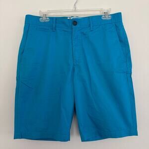 Original Penguin Men’s Flat Front Shorts in Vibrant Blue